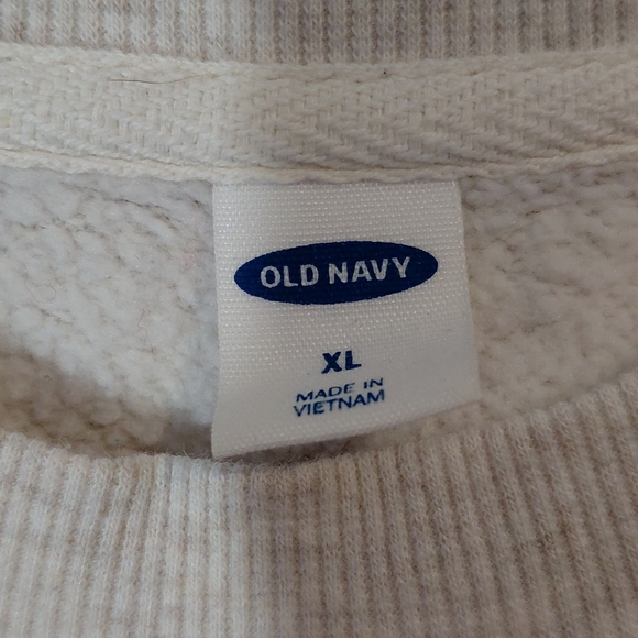 Old Navy Beige Floral Sweatshirt - Picture 2 of 8